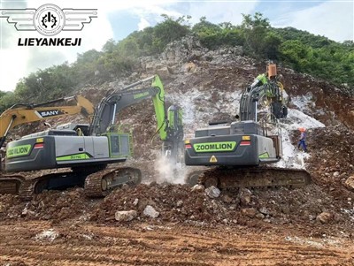 Bor Batu Dan Pemisah Yang Disesuaikan Dengan Teknologi Lieyan Untuk Ekskavato...